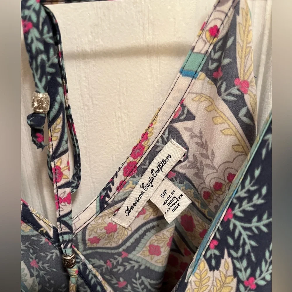 American Eagle Paisley Wrap Style Romper - Picture 5 of 6